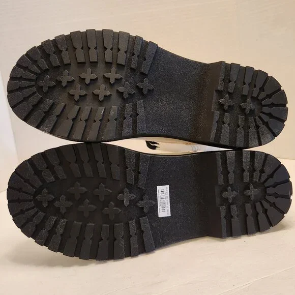 Torrid Size 10 "Stevie" White Chunky Combat Boot Black Sole & Black Laces NIB - Picture 11 of 14